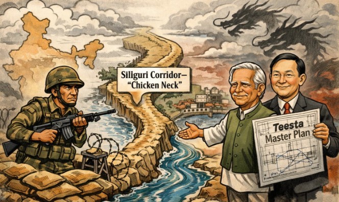 भारत- बांगलादेश तणावादरम्यान ‘चिकन नेक’जवळ चीनी राजदूतांचा दौरा