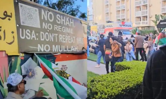 इराणी राजवटीविरुद्धच्या निदर्शनांदरम्यान ट्रक घुसला; अनेक जण जखमी