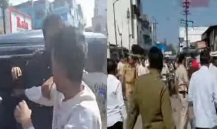 डावलल्याने संतापलेले कार्यकर्ते जलील यांच्या कारमागे धावले