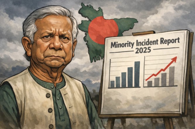 २०२५ मध्ये बांगलादेशात अल्पसंख्यांकांशी संबंधित ६४५ गुन्हेगारी घटना