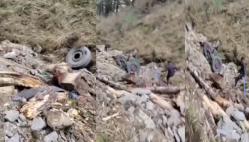 जम्मू-काश्मीरमधील दोडा येथे लष्करी गाडी दरीत कोसळून १० जवानांचा मृत्यू