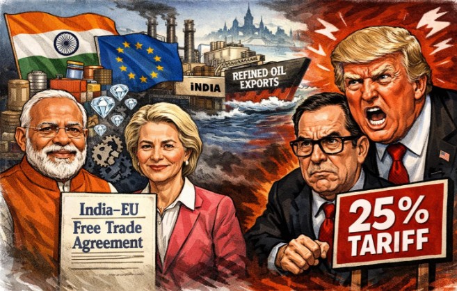 भारत- युरोपियन युनियनमधील करारामुळे अमेरिकेचा होतोय तीळपापड! प्रकरण काय?