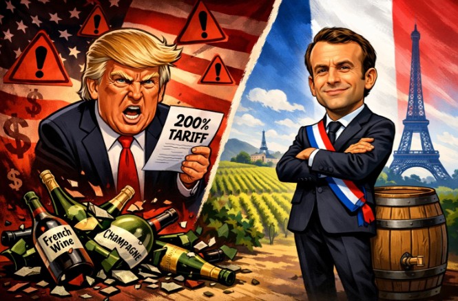 अमेरिका- फ्रान्स टॅरिफ युद्ध: फ्रेंच वाइनवर २०० टक्के टॅरिफ लावणार