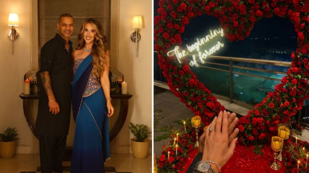 क्रिकेटर शिखर धवनचा साखरपुडा संपन्न