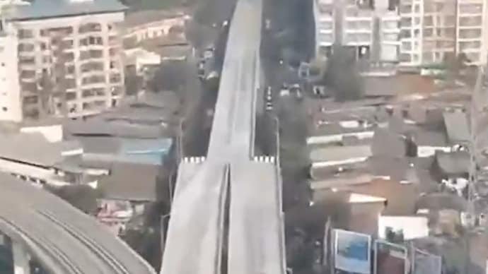 मिरा-भाईंदरचा विचित्र फ्लायओव्हर; ४ लेन झाल्या निमुळत्या