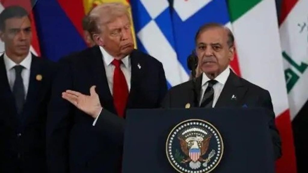 ट्रम्पपुढे पाक पंतप्रधान शाहबाज शरीफ यांची लाळघोटेपणाची कमाल