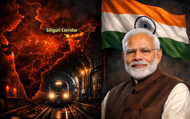 ‘चिकन्स नेक’च्या सुरक्षेसाठी मोदींचा मास्टरस्ट्रोक!  सिलिगुडी कॉरिडॉरसाठी भूमिगत रेल्वे