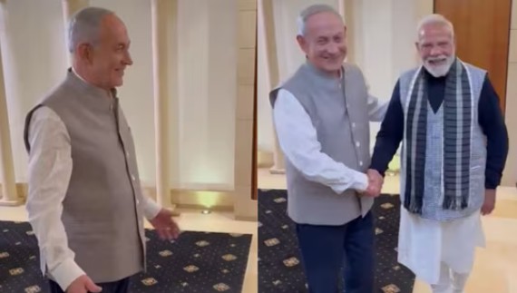 नेतान्याहूंचा ‘मोदी जॅकेट’ लूक; पंतप्रधान मोदींसाठी खास सरप्राइज!