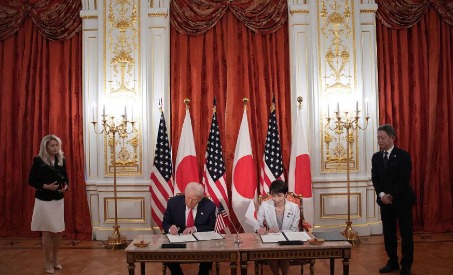 अमेरिका–जपानमध्ये ५५० अब्ज डॉलरचा करार