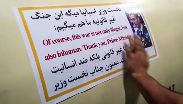 … म्हणून इराणने क्षेपणास्त्रांवर लावला स्पॅनिश पंतप्रधानांचा फोटो