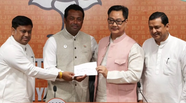 लिएंडर पेस भाजपच्या ‘कोर्ट’ मध्ये