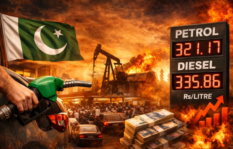 पाकिस्तानात पेट्रोल आता ३२१ रुपये लिटर