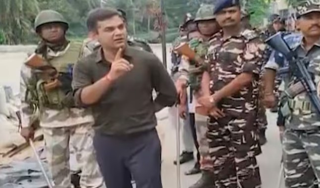 बदमाशी केलीत, तर कायद्याचा दंडुका… बंगालमधील पोलिस अधिकाऱ्याचा व्हीडिओ व्हायरल