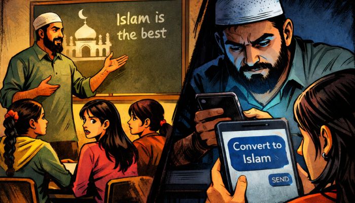 झांसीत हिंदू विद्यार्थिनींना धर्मांतरित करू पाहणारा शिक्षक सोहेलला अटक