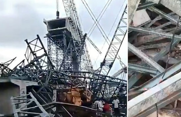 वादळी पावसामुळे बेतवा नदीवरील बांधकामाधीन पूल कोसळला; ६ मजुरांचा मृत्यू