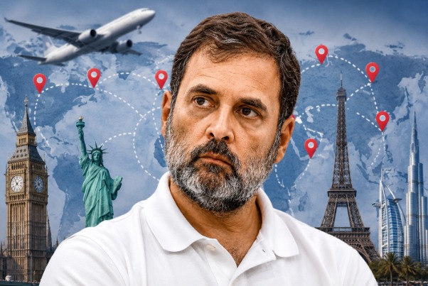 राहुल गांधींचे २२ वर्षात ५४ परदेश दौरे, ६० कोटी खर्च