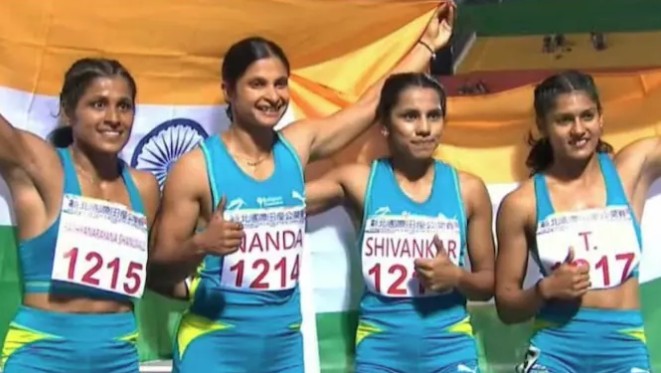चीनच्या भूमीत भारताचा सुवर्ण पराक्रम! महिला रिले संघाचे यश