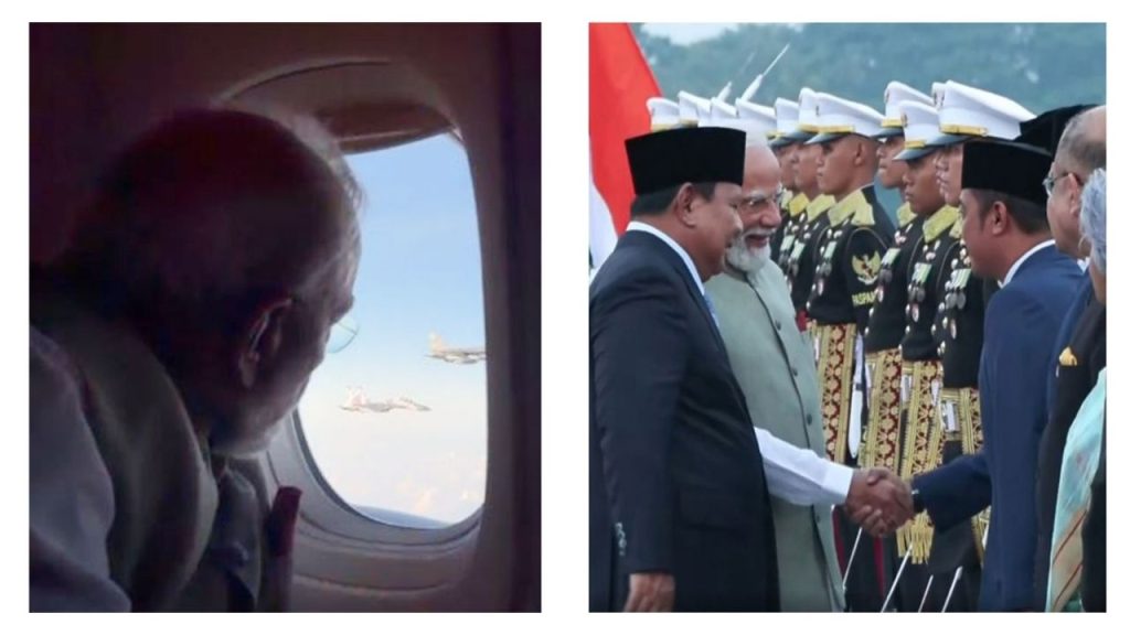 इंडोनेशियात पंतप्रधान मोदींचे स्वागत; लढाऊ विमानांनी दिला ‘गार्ड ऑफ ऑनर’