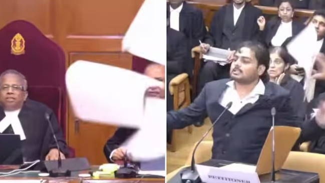 सर्वोच्च न्यायालयात गोंधळ; सरन्यायाधीशांबद्दल अपशब्द, कागद फेकले