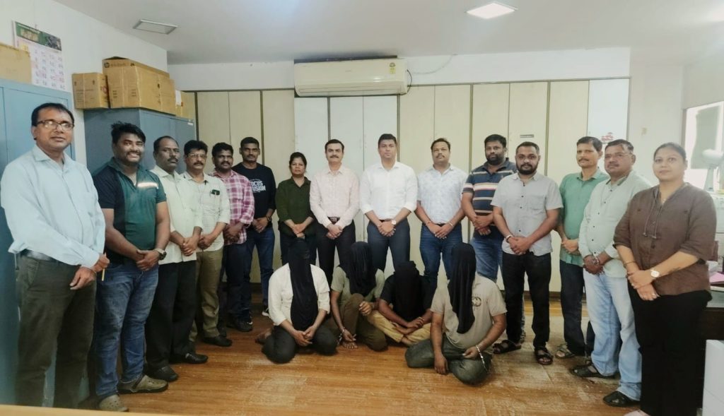 बोरिवलीच्या वसंत मार्व्हल रोडवर केबल चोरी, १ कोटींचा मुद्देमाल जप्त