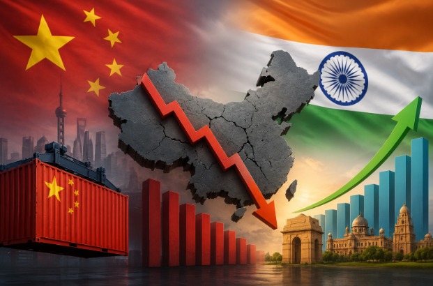 चीनच्या अर्थव्यवस्थेला मोठा धक्का! जीडीपी वाढ ४.३% वर घसरली