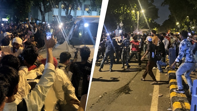 कोक्रॉच समर्थकांची पोलिसांवर दगडफेक, आरएएफ जवानालाही मारहाण