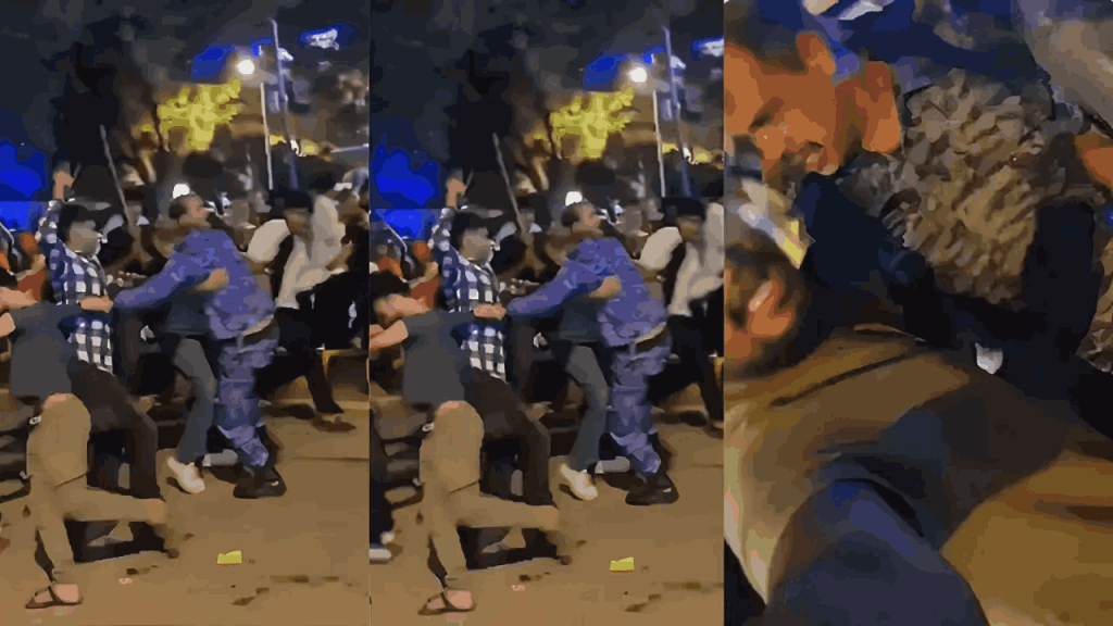 आंदोलकांची आरएएफ जवानाला मारहाण, वाहनांची तोडफोड