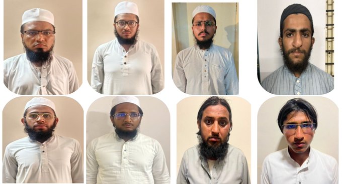 गुजरातमध्ये दहशतवादी जैश-ए-मोहम्मदशी संबंधित आठ जणांना बेड्या
