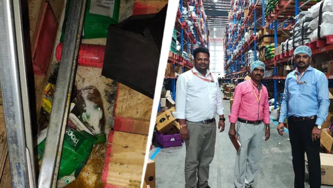 इंदिरा कँटीनच्या स्वयंपाकघरासह गोदामात अस्वच्छता; गोदाम सील, नमुने तपासणीला
