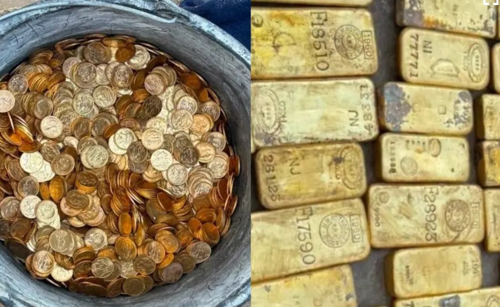 भिंत फोडताच कामगारांना सापडला ९९ कोटींचा सोन्याचा खजिना