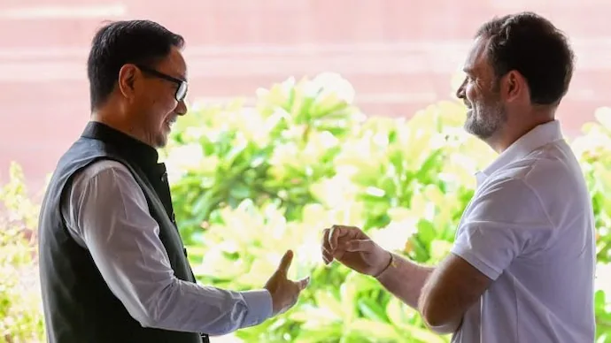 महिला विधेयकावरून राहुल गांधी-रिजिजू भिडले