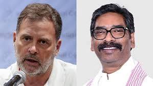 सोरेन यांच्यावर खापर; राहुल गांधी यांच्या काखा वर